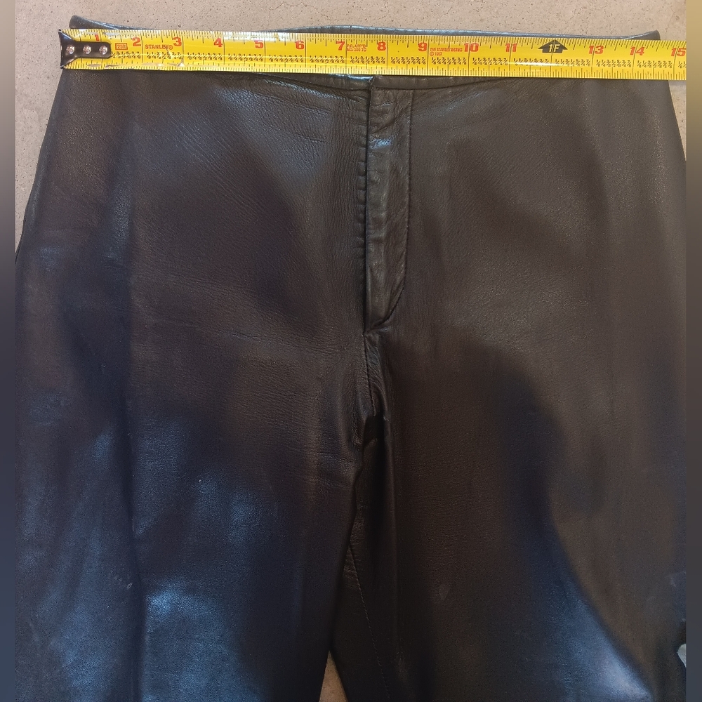 The Softest Black Leather Cigarette Pants - Picture 4 of 8